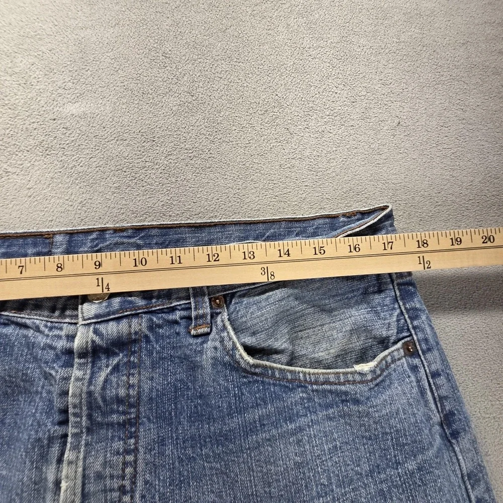 Vintage Levis 501 Jeans Mens Blue Straight Button Fly Made in USA Fits 34x29